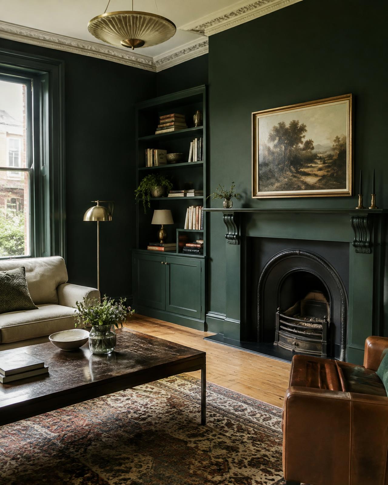 Refurbished period living room
